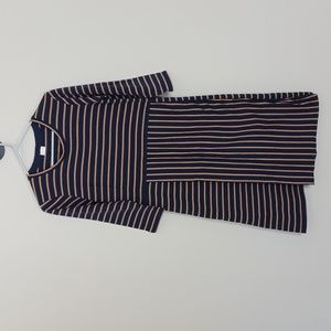 Poetry London 100% Cotton Striped Dress | Size 4